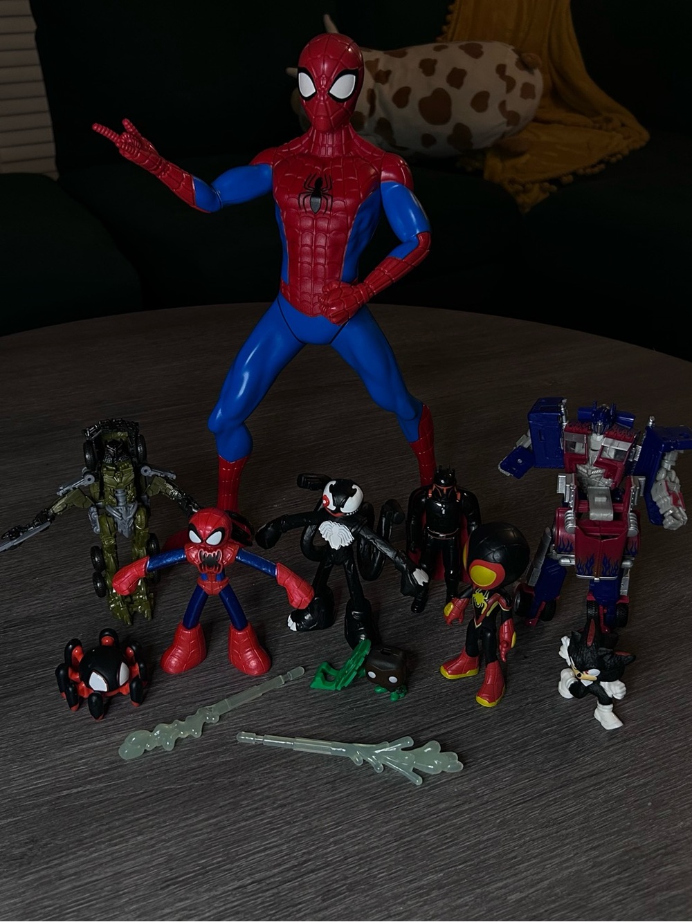 Assorted superhero and villain playset